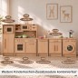 Preview: Holz Kinderküche GRETEL kombiniert mit passenden PEITZ-Küchenmodulen wie Schrank, Spülmaschine und Waschmaschine.