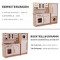 Preview: Holz Kinderküche GRETEL kombiniert mit passenden PEITZ-Küchenmodulen wie Schrank, Spülmaschine und Waschmaschine.