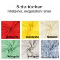 Preview: Spielständer Tuch für den ganzen Spielständer - Beige, Grün, Gelb, Rosa, Rot, Blau-kariert, Grau-kariert und Bunt gestreift