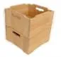 Preview: Kleine Bio Naturholz-Box | Stapelkiste | Stapelkiste aus Holz | Aufbewahrungsbox für Kinderzimmer | Ordnungsbox Kinderzimmer