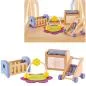 Mobile Preview: Puppenmöbel Set Kinderzimmer mit Haustiere | Puppenhausmöbel