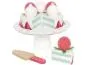 Preview: Kinderspielzeug Erdbeer-Kuchen – lecker – als nützliches Spielküchenzubehör oder für den Kaufladen als Kaufladenzubehör