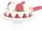 Preview: Kinderspielzeug Erdbeer-Kuchen – lecker – als nützliches Spielküchenzubehör oder für den Kaufladen als Kaufladenzubehör