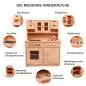 Preview: Kita Kinderküche Hänsel aus Buche Massivholz | Kindergarten Spielküche