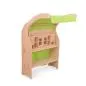 Mobile Preview: Einseitiger Kinder-Spielständer "kleiner Ben" | Bücherregal | Buchenholz grün