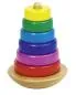Preview: Bunt Holz-Stapelturm | Lernspielzeug für Babys