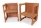 Preview: verschiedene Sitzhöhen - massiver Kinder-Stapelstuhl - Bio-Holzmöbel – Kinderzimmermöbel – Massivholz – Kindergartenmöbel – Kindergarten-Stuhl - robust