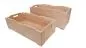 Preview: Niedrige Stapelkisten aus Naturholz. Gut geeignet als Ordnungsboxen für das Kinderzimmer.