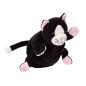 Preview: Schwarze Handpuppe Katze von beleduc mit weicher Stoffoberflaeche