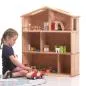 Mobile Preview: Puppenhaus 3-stöckig | Kinder-Holz-Puppenstube | Puppen-Spielzeug-Zubehör