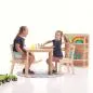 Mobile Preview: Kinder sitzen am Tisch und spielen, Kindermöbel aus Holz