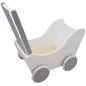 Preview: Puppenwagen aus Holz | Lauflernwagen weiss-silber | DW 38-6020-20 Preview: Puppenwagen aus Holz | Lauflernwagen weiss-silber | DW 38-6020-20