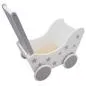 Preview: Holzpuppenwagen | Puppenwagen aus Holz | Lauflerwagen weiss weiß | Lauflernwagen mit siblerne Sterne Preview: Holzpuppenwagen | Puppenwagen aus Holz | Lauflerwagen weiss weiß | Lauflernwagen mit siblerne Sterne