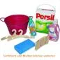 Preview: Kinderspielzeug Waschzuber Waschmittel als Puppenstuben-Zubehör – als nützliches Spielküchenzubehör oder für den Kaufladen als Kaufladenzubehör