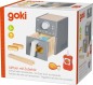 Preview: Goki Airfryer aus grauem Holz mit Lebensmitteln