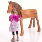 Preview: Einhorn Holzpferd mit Elfe Fee Preview: Einhorn Holzpferd mit Elfe Fee