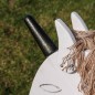 Preview: Holzpferd mit glitzerndem Einhorn Preview: Holzpferd mit glitzerndem Einhorn