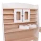 Mobile Preview: Kaufladen weiß aus Massivholz mit zwei Schubladen