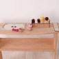 Preview: Kaufladen Zubehör Set - Holz Eisständer mit Schildtafel