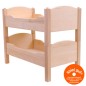 Preview: Puppenhochbett aus Buche Vollholz