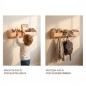 Preview: Montessori Kindergarderobe in drei Szenen – Kinderzimmer, Flur, kreative Nutzung; vielseitig und langlebig aus Erlenholz.