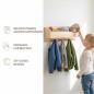 Preview: Kindergarderobe Holz. Infografik zeigt den Nutzen für selbstständiges Aufräumen und die Qualität des Erlenholzes. Preview: Kindergarderobe Holz. Infografik zeigt den Nutzen für selbstständiges Aufräumen und die Qualität des Erlenholzes.