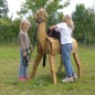 Preview: Holz Alpaka für Kinder zum Aufsatteln und reiten Preview: Holz Alpaka für Kinder zum Aufsatteln und reiten
