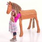 Preview: Holzpferd Einhorn mit Fee Preview: Holzpferd Einhorn mit Fee