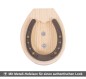 Preview: Holzpferd Putz-Hufe mit Metall-Hufeisen - Authentischer Look