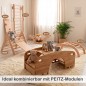 Preview: Kombination aus Schiffschaukel und Kletterelementen aus Holz im Kinderzimmer