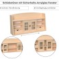 Preview: Kaufladeneinsatz aus Holz für Kinder mit Sicherheits-Schiebetüren