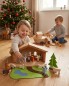 Preview: Kinderkrippe mit Adventsweg - Christliche Holzspielzeuge