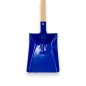 Preview: Blaue Kinder-Schaufel mit Holzstiel Robuste Metallschaufel für Kinder mit blauem Blatt Kinderschaufel für Sandkasten und Garten