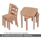 Preview: Kinder Sitzgruppe aus Holz