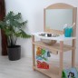 Preview: Kinder Waschtisch mit Spiegel aus Holz