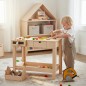 Preview: Werkbank für Kinder mit Schraubstock aus Massivholz