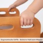 Preview: Ergonomischer Handgriff einer Kinder Wippe aus Holz für sicheren Halt
