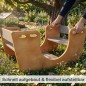 Preview: Holz Kinder Wippe schnell aufgebaut und flexibel im Garten platzierbar