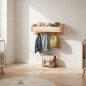 Preview: montessori kleiderschrank: Die Kindergarderobe im Shot, stilvoll in ein modernes, helles Kinderzimmer integriert (Design-Inspiration). Preview: montessori kleiderschrank: Die Kindergarderobe im Shot, stilvoll in ein modernes, helles Kinderzimmer integriert (Design-Inspiration).