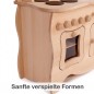 Preview: Kinderküche Rundungen sicheres Design Holz