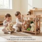 Preview: Kinder spielen selbstständig mit dem Montessori Kuscheltier Zoo und lernen Ordnung