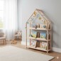 Preview: im Kinderzimmer ein Bücherregal Austellerregal für die Kinder zum selber bedienen