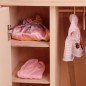 Preview: hochwertiger Puppenschrank Puppenkleiderschrank Holz- Holzspielzeug-Puppenmöbel-Kleiderschrank für Puppen-massive Ausführung