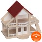 Preview: Puppenhaus Villa weiß aus Holz