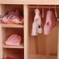 Preview: hochwertiger Puppenschrank Puppenkleiderschrank Holz- Holzspielzeug-Puppenmöbel-Kleiderschrank für Puppen-massive Ausführung