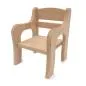 Preview: Puppenmöbel Set | Puppenwiege + Stuhl aus Holz | Puppen Zubehör 5013+5021