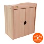Preview: Puppenschrank aus Naturholz