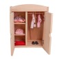 Preview: Puppenschrank aus massivem Vollholz für Kleidung, Schuhe