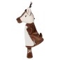 Preview: Seitenansicht der braunen Handpuppe Hirsch von Sterntaler mit niedlicher Schnauze