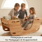 Preview: Pädagogische Spielsituation mit Kindern auf der Holz Wippe zur Förderung der Entwicklung